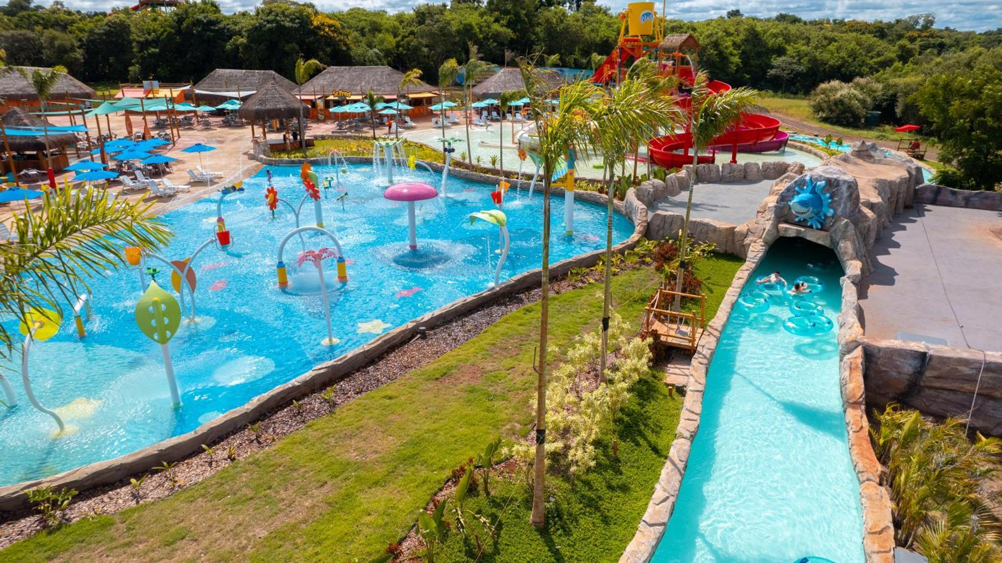 Mabu Thermas Grand Resort Foz do Iguaçu Eksteriør bilde Aerial view of Splash Island